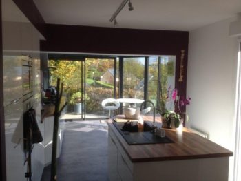Véranda aluminium à Coutances dans la Manche
