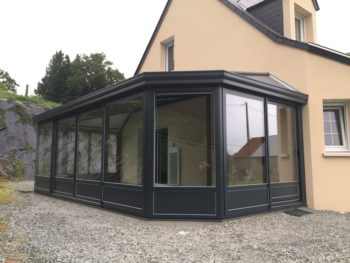 Véranda aluminium sur Coutances dans la Manche